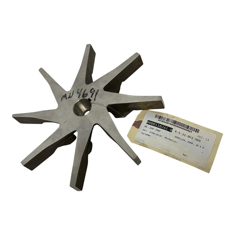 Used Sterling Electric 8 Blade Pump Impeller ME-IMP-PMP Industrial Replacement New