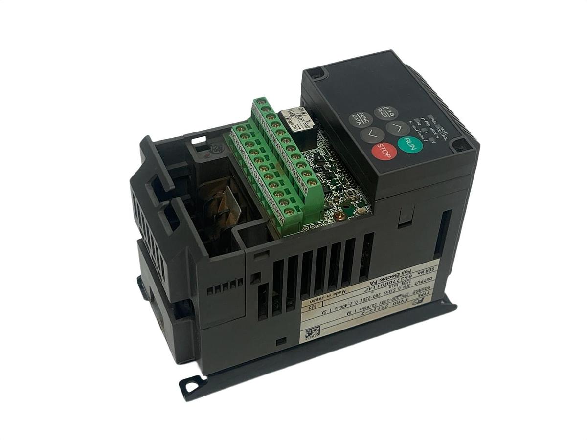 Used Fuji Electric FVR0.2E11S-2 Inverter 0.2kW 1/4HP 230V 3-Phase VFD