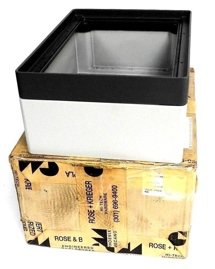 NEW ROSE SYSTEMTECHNIK 13.12.00.00.0 ENCLOSURE W/ FRONT PLATE SCREWS 131200000