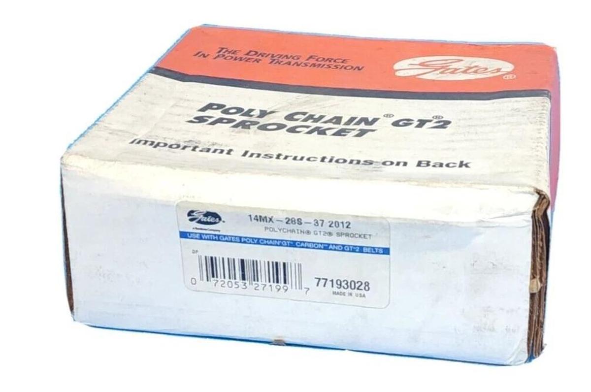 Used NEW GATES 14MX-28S-37 / 14MX28S37 POLY CHAIN GT2 SPROCKET