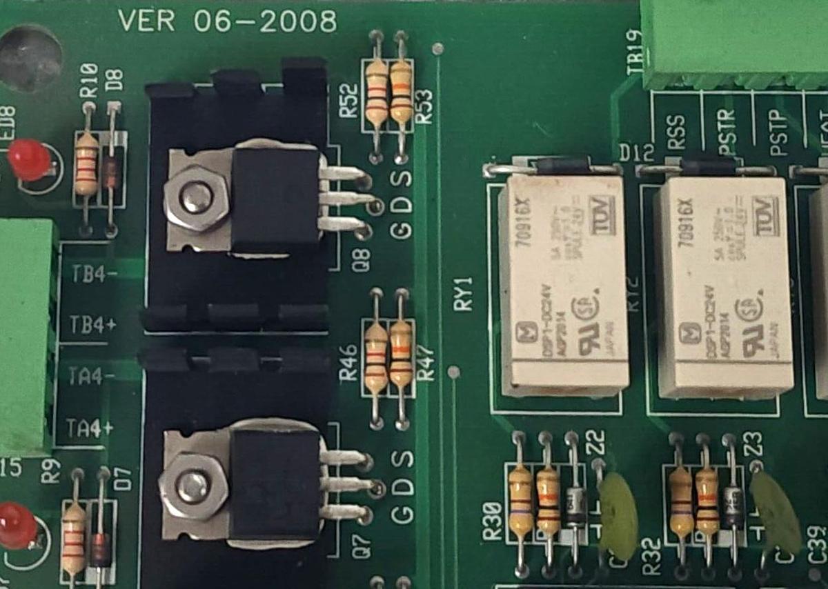 Used TOCCO D-209516 / D209516 INVERTER CONTROL BOARD 4 RELAY 8 INPUT