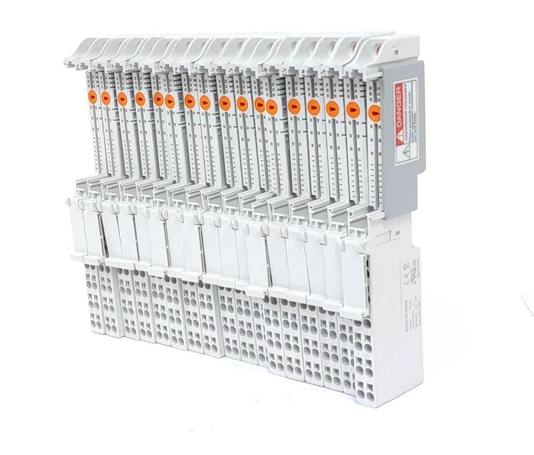Used LOT OF 17 ALLEN BRADLEY 1734-TOP3 SER. A REV. A01 TERMINAL BASES 1734TOP3
