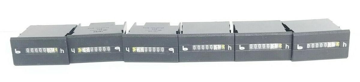 Used LOT OF 6 GERMANY 604 COUNTER MODULES 97-127VAC 60HZ