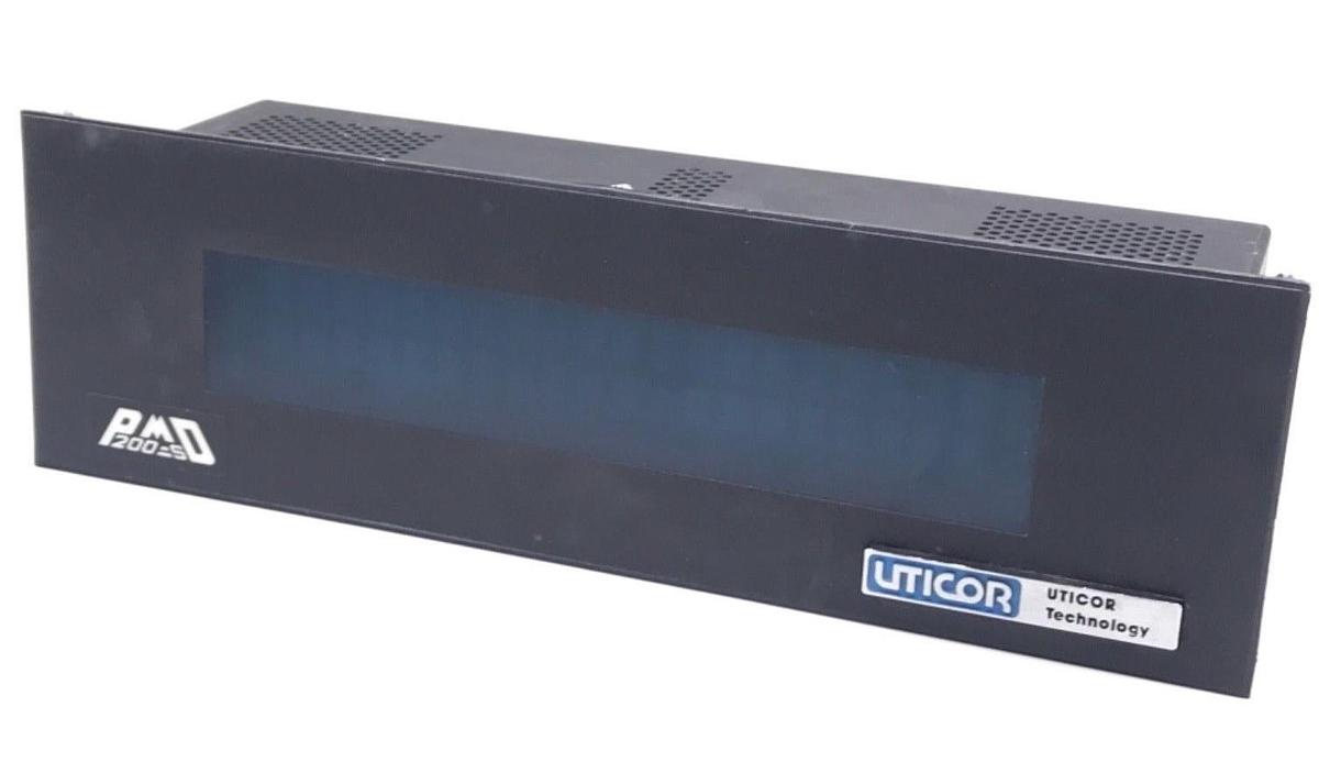 Used UTICOR 76538 PROGRAMMABLE MESSAGE DISPLAY PMD200S REV B, .2/.10AMP, 115/230VAC