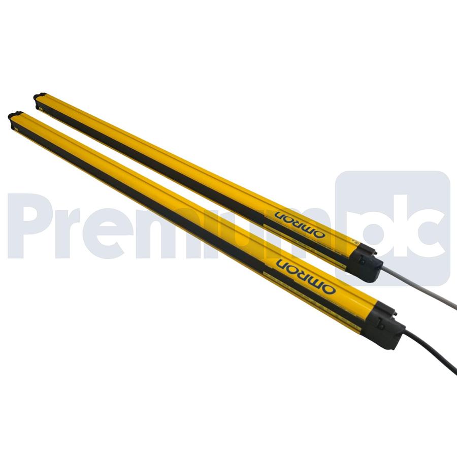 Used OMRON STI F3SG-4RA0800-14 F3SG-RA SAFETY LIGHT CURTAIN SET 14mmx800mm 24VDC NSNP