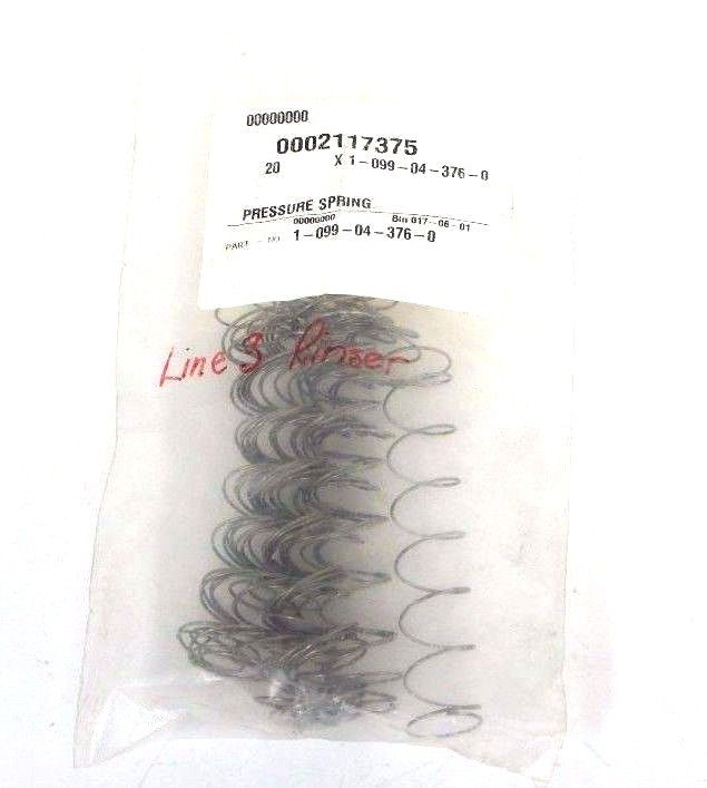 Used LOT OF 20 NEW KRONES 1-099-04-376-0 PRESSURE SPRINGS 1099043760