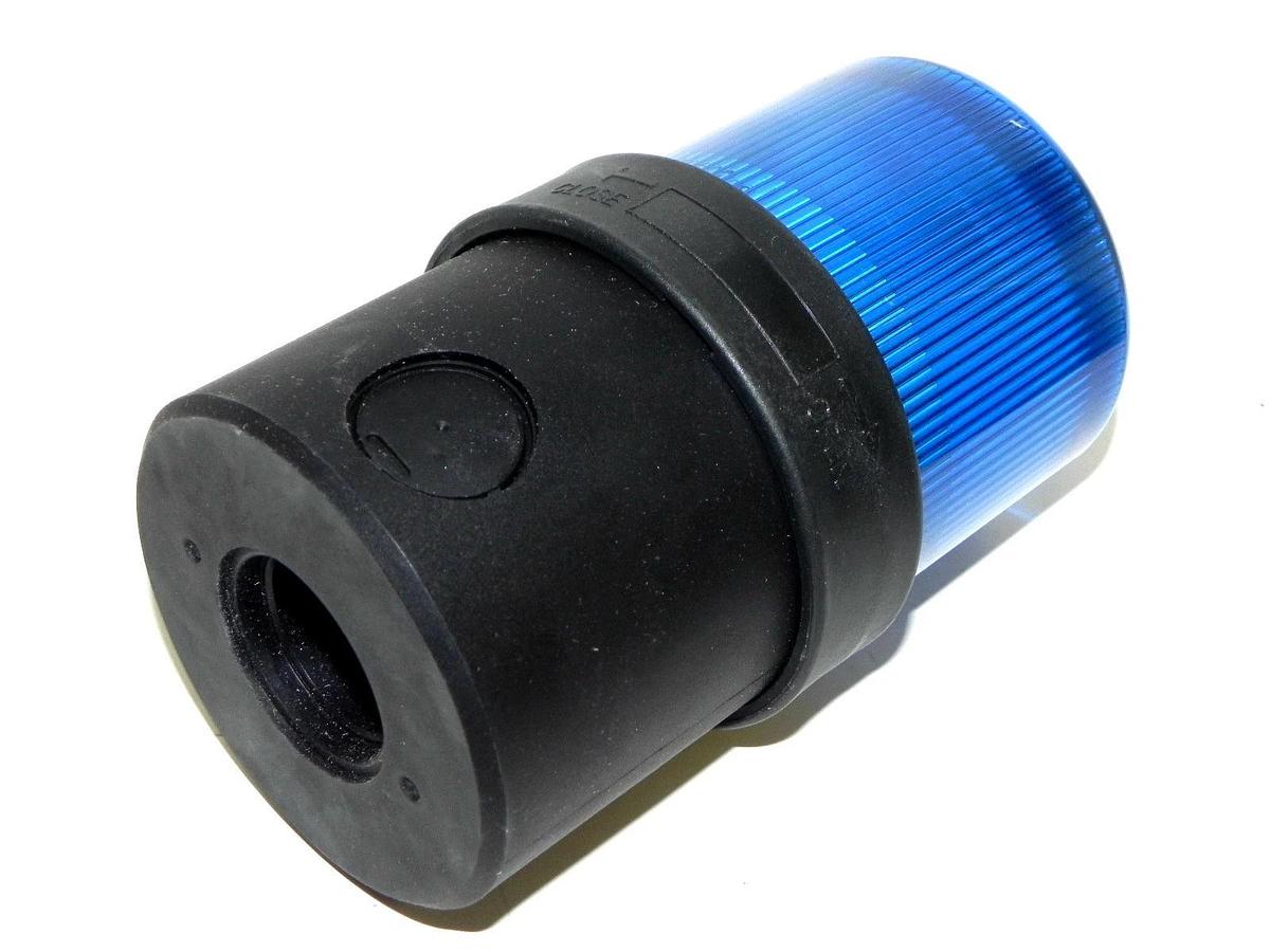 Used NIB TELEMECANIQUE XVBL36 BLUE STEADY BEACON BA15D10W MAX. UE:12...230V