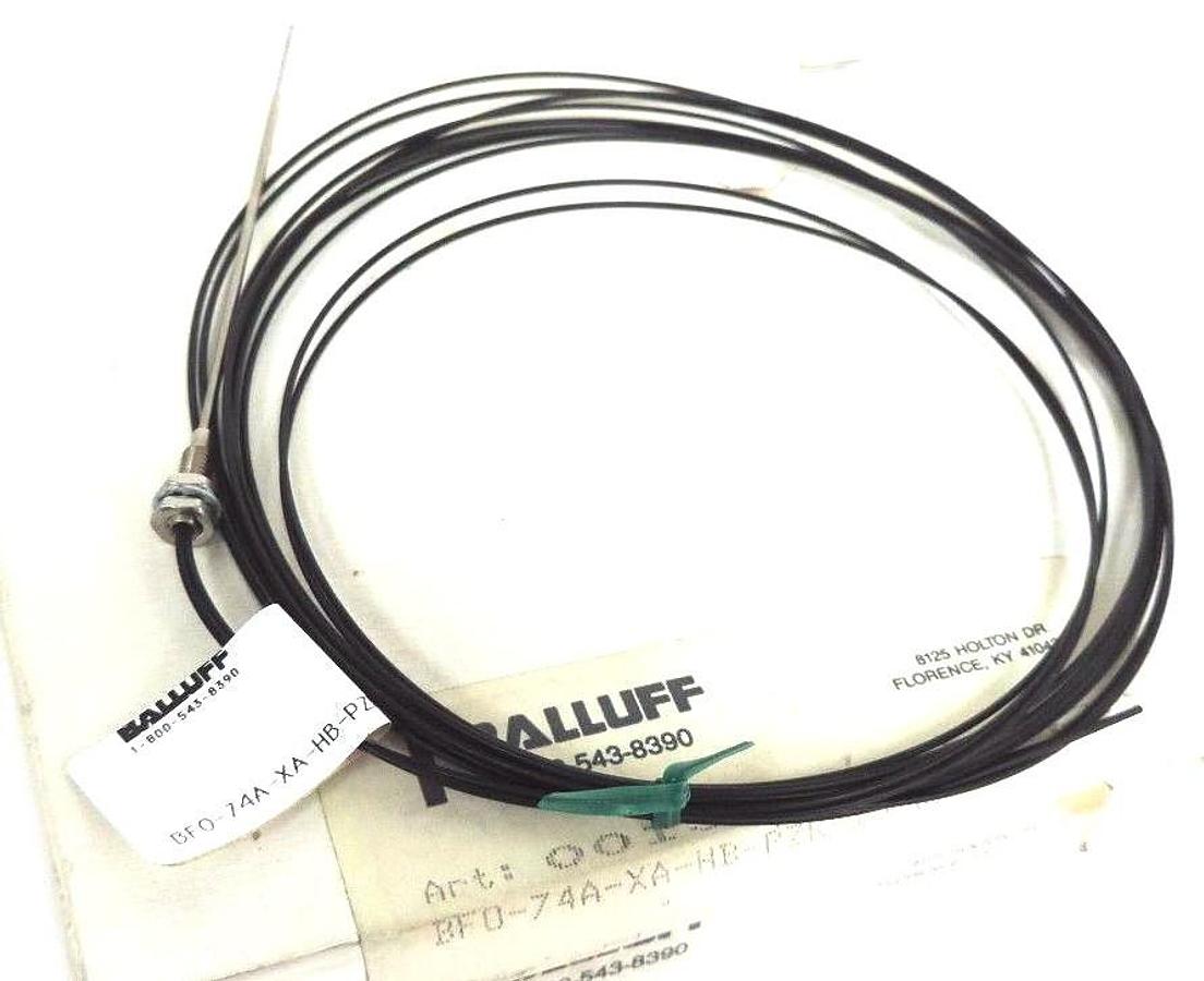 Used LOT OF 2 NIB BALLUFF BFO-74A-XA-HB-PZK-10-02 PHOTOELECTRIC SENSOR CABLES