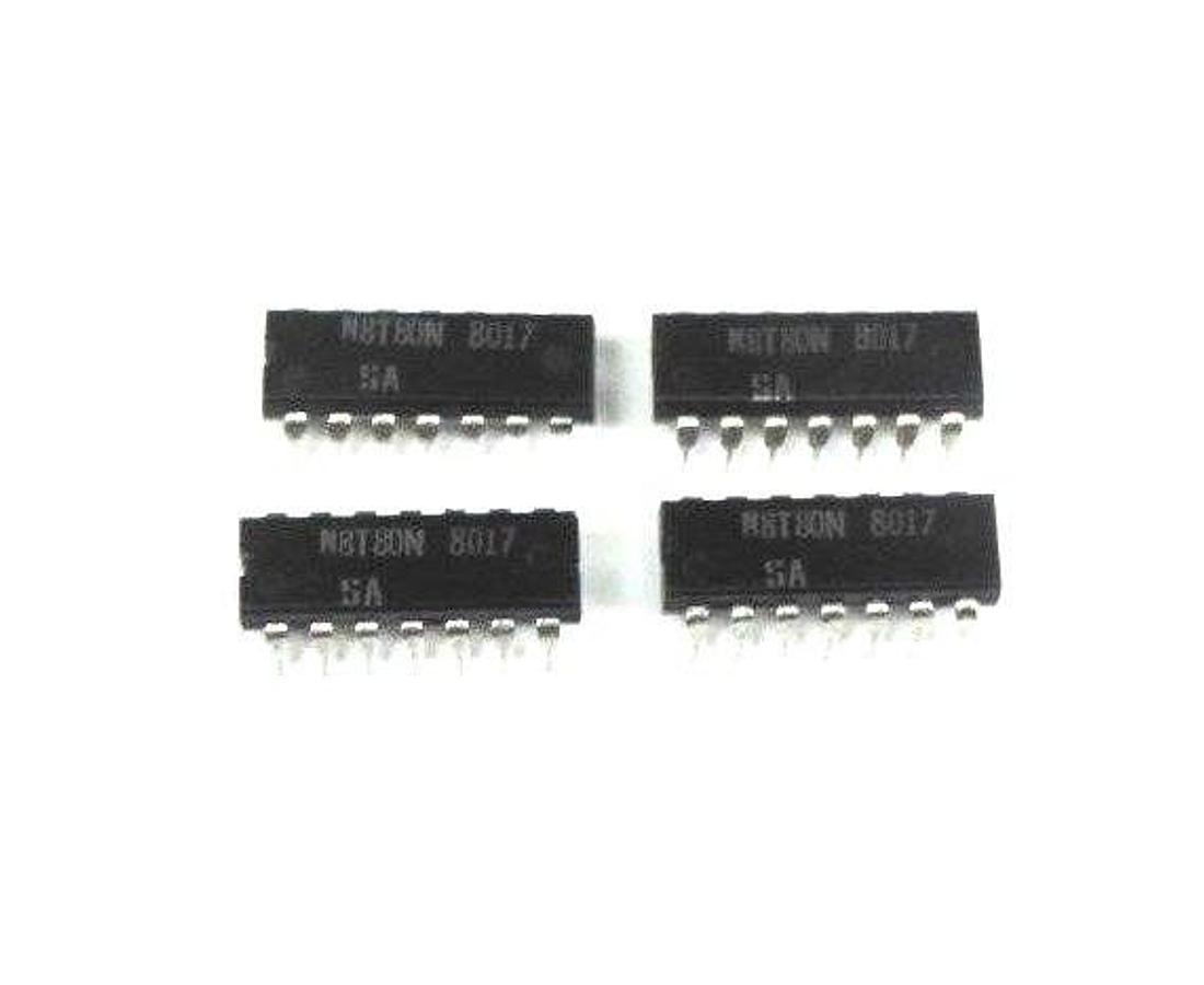 LOT OF 4 NEW GENERIC IC N8T80N 14 DIP CHIPS