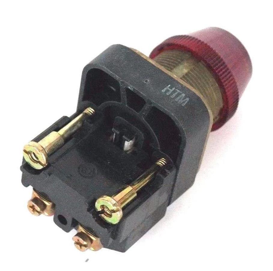 NEW ALLEN BRADLEY 800T-P16 PILOT LIGHT, RED LENS, SER. T, 120V, 50/60HZ