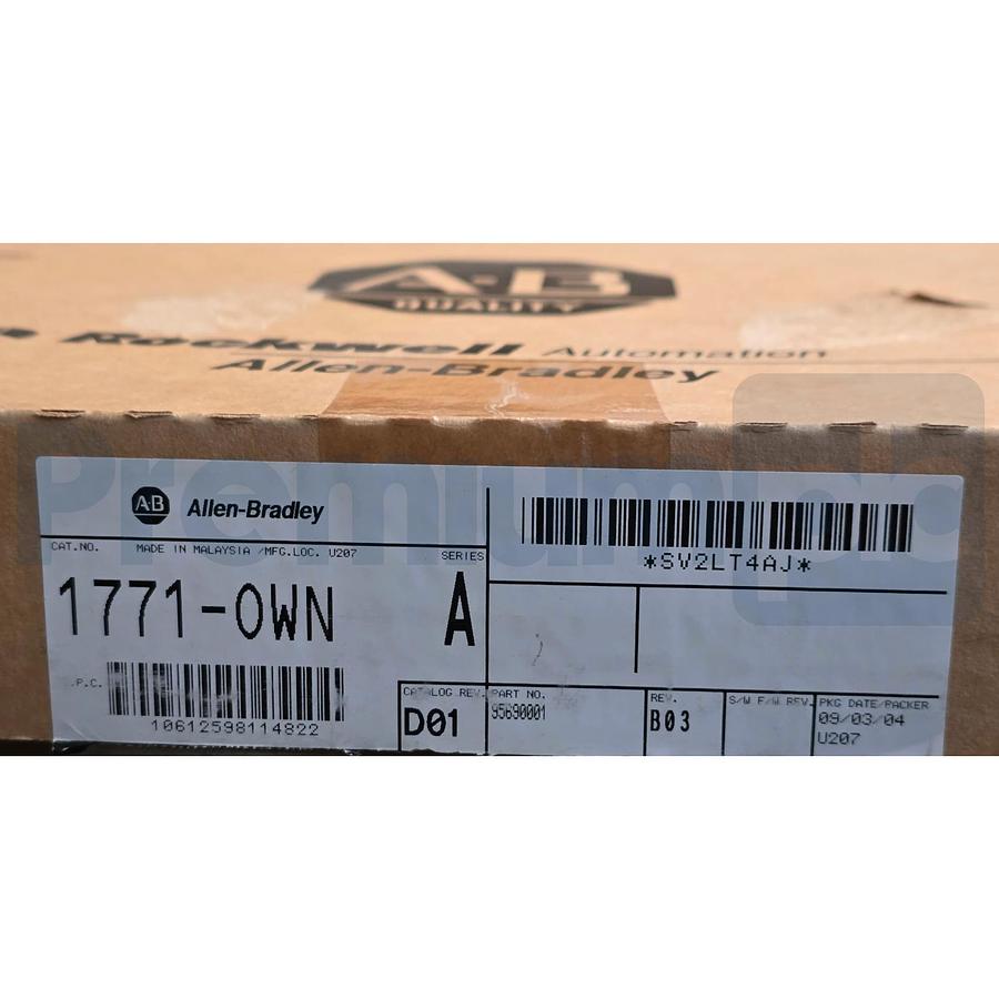 Used ALLEN BRADLEY 1771-OWN /A PLC-5 SELECTABLE CONTACT OUTPUT MODULE REV. D01 NSMP