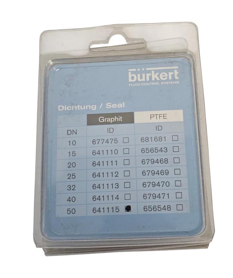 Used LOT OF 8 NEW BURKERT 641115 GRAPHITE SEALING RINGS