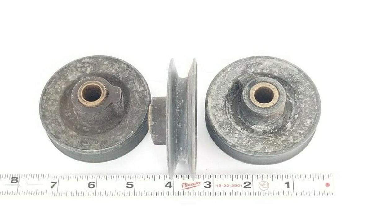 Used LOT OF 3 CONGRESS DRIVES 3'' IN. PULLEYS 1/2'' IN. BORE 3'' IN. OD