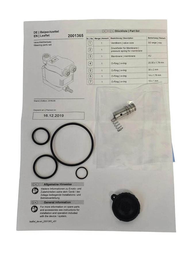 Used DRAIN VALVE KIT 2901067300 FOR ATLAS COPCO REPLACEMENT 2901-0673-00 COMPRESSOR