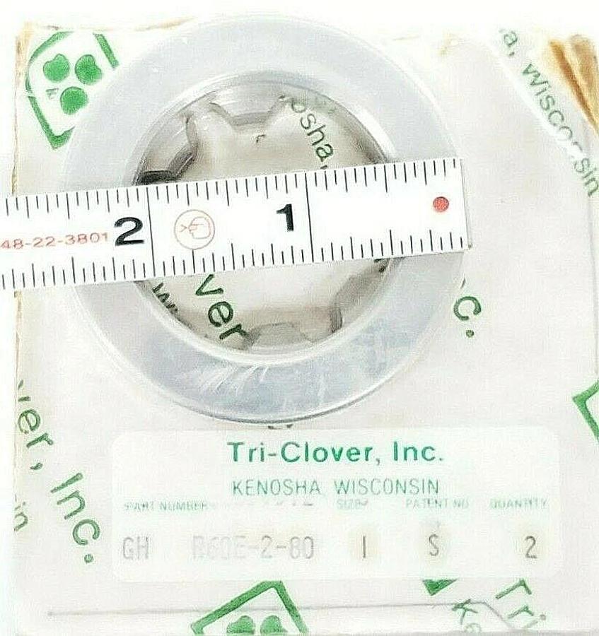 Used NEW TRI-CLOVER GH R60E-2-80-1-S SS WEAR RINGS 316L