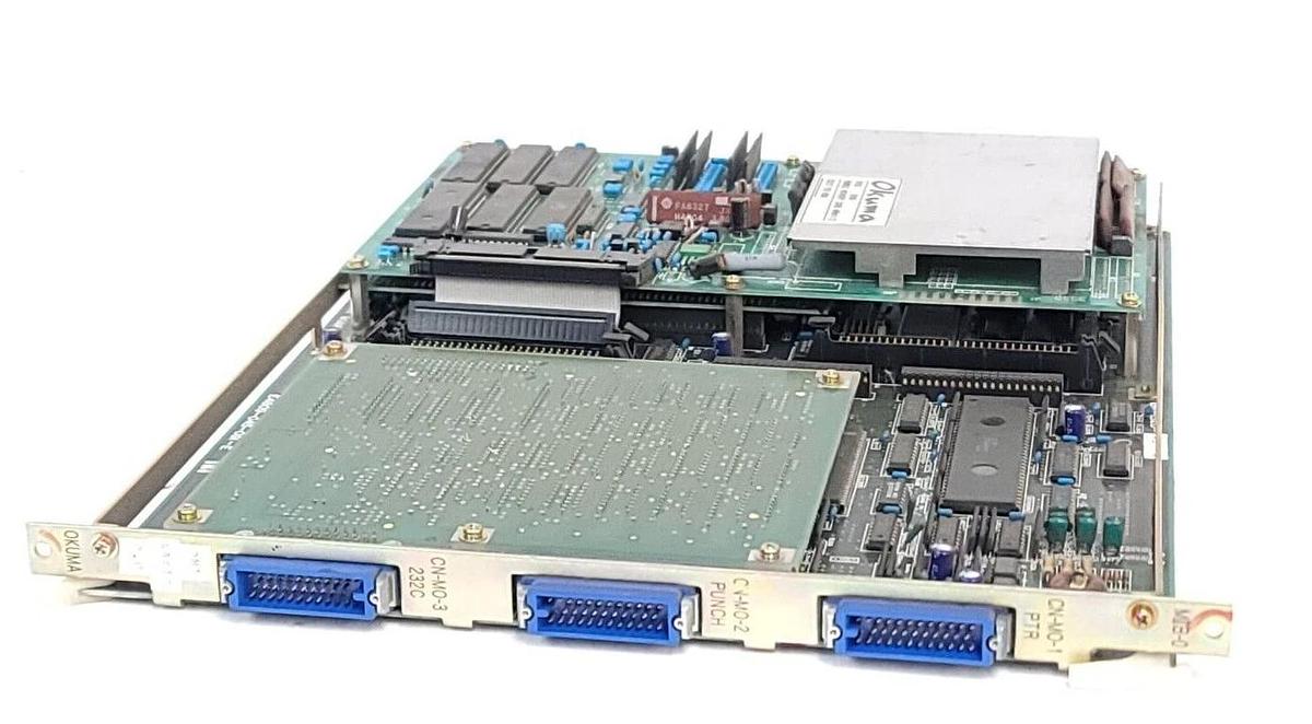 Used OKUMA E4809-045-091-E OPUS 5000 MAIN BOARD W/ E0227-702-008 BUBBLE MEMORY