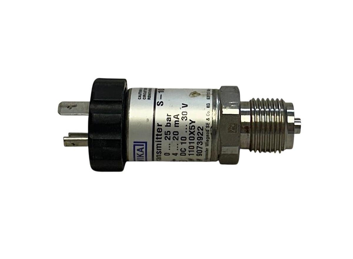 Used WIKA S-10 / 9073922 PRESSURE TRANSMITTER 10-30VDC 0-25BAR 4-20mA OEM USNP