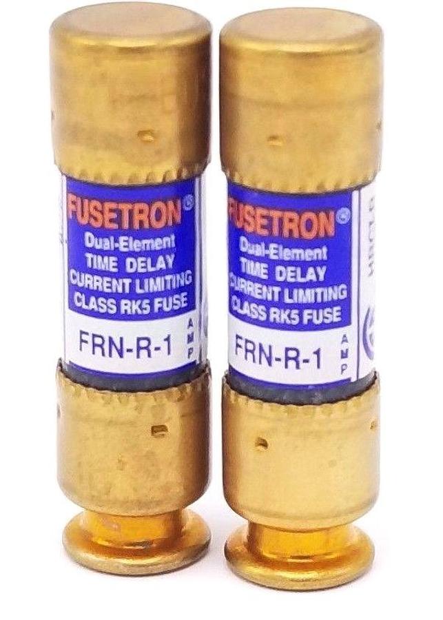 Used LOT OF 2 NEW COOPER BUSSMANN FRN-R-1 FUSETRON FUSES FRNR1