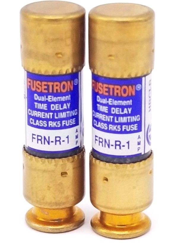Used LOT OF 2 NEW COOPER BUSSMANN FRN-R-1 FUSETRON FUSES FRNR1