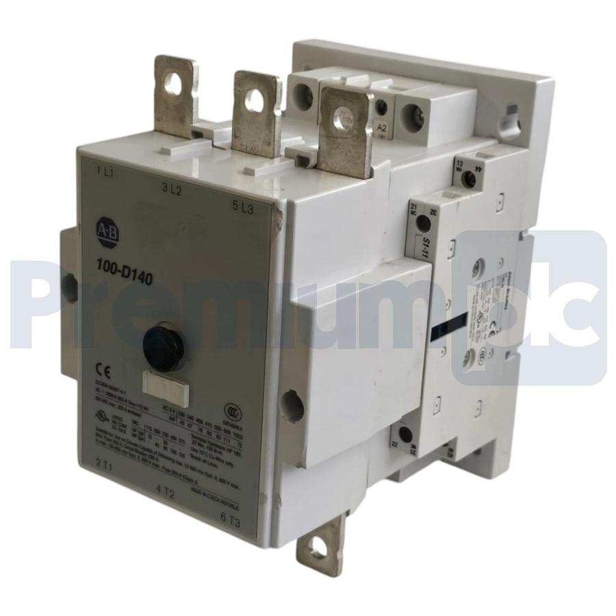 Used Allen Bradley 100-D140D11 /B IEC Contactor 3PH 140A 600V 110/120V-Coil 100-D140
