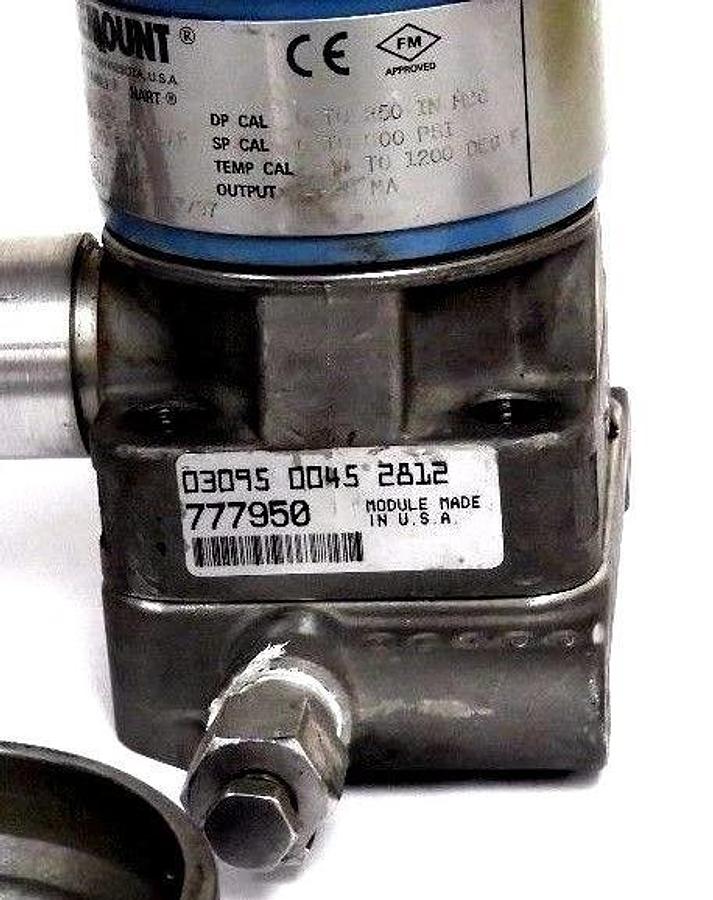 Used Rosemount 3095 MA2CABA11AA011BB Mass Flow Transmitter w/ 03095-0045-2812 Module