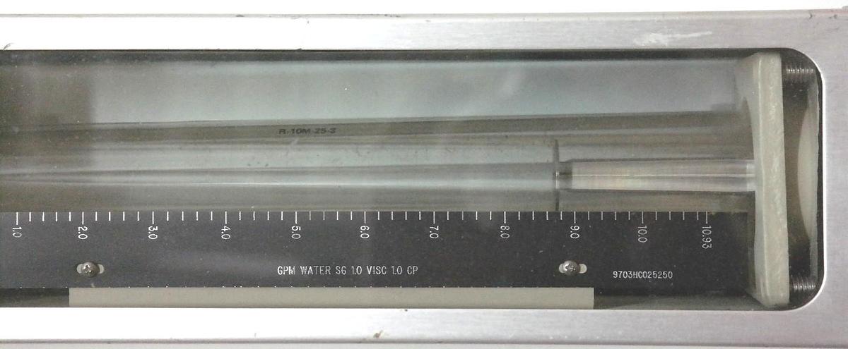 Used BROOKS INSTRUMENT 1110CL44CJNAA FLOW METER, 9703HC025250, R-10M-25-3