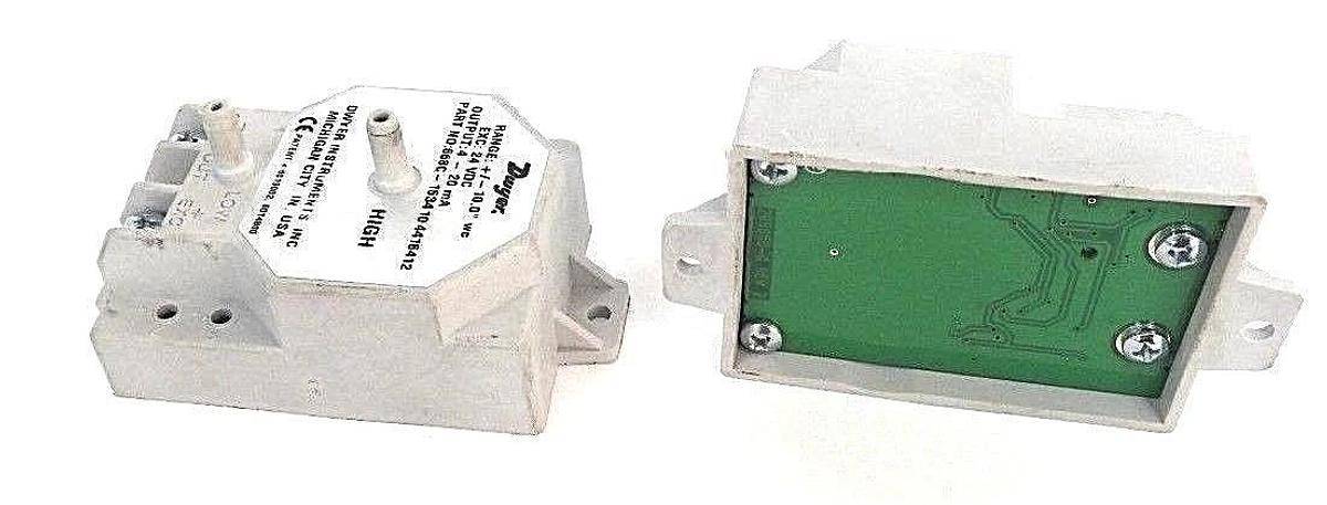 Used LOT OF 2 DWYER 668C-1634 10 COMPACT DIFFERENTIAL PRESSURE TRANSMITTER 668C-16