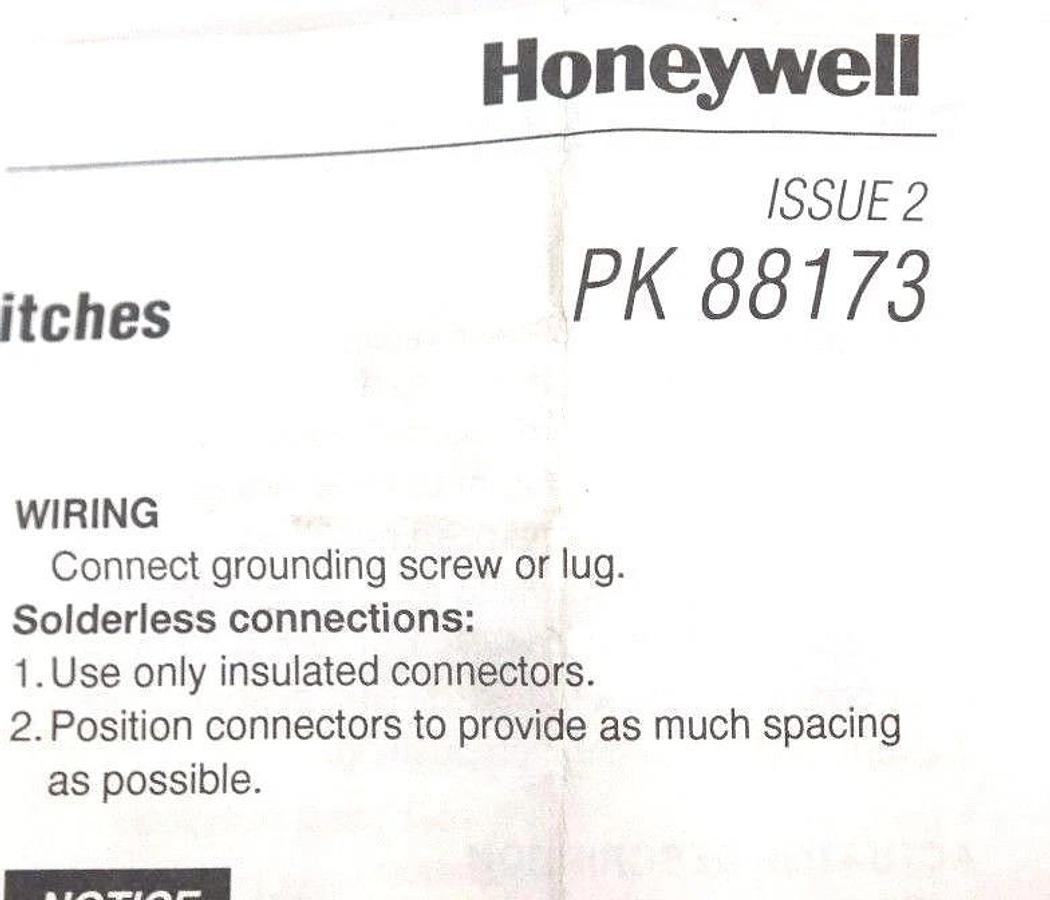 Used BOX OF 2 NIB HONEYWELL 6PA1 MICRO SWITCHES