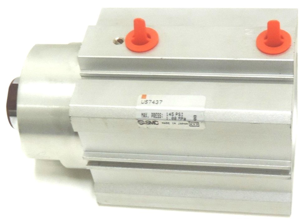 Used NEW SMC US7437 AIR CYLINDER MAX. PRESS 140 PSI 1.00 MPa