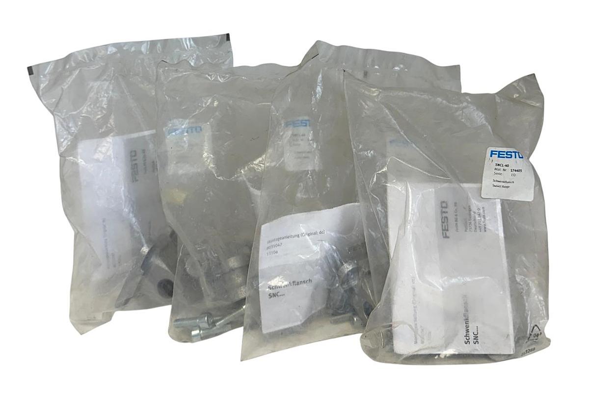 4 FESTO SNCL-40 / 174405 CLEVIS FLANGES SIZE 40 NSFS