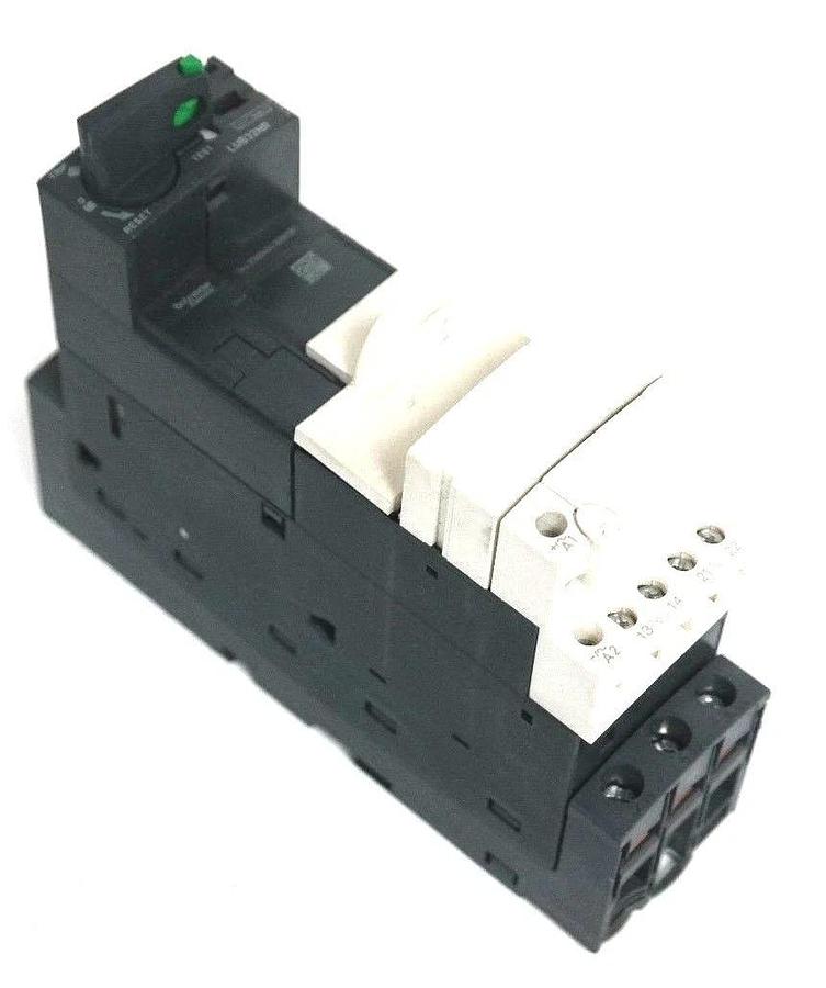 Used NIB SCHNEIDER LUB32NR STARTER MOTOR POWER BASE 600VAC, 32AMP, TESYS 836723