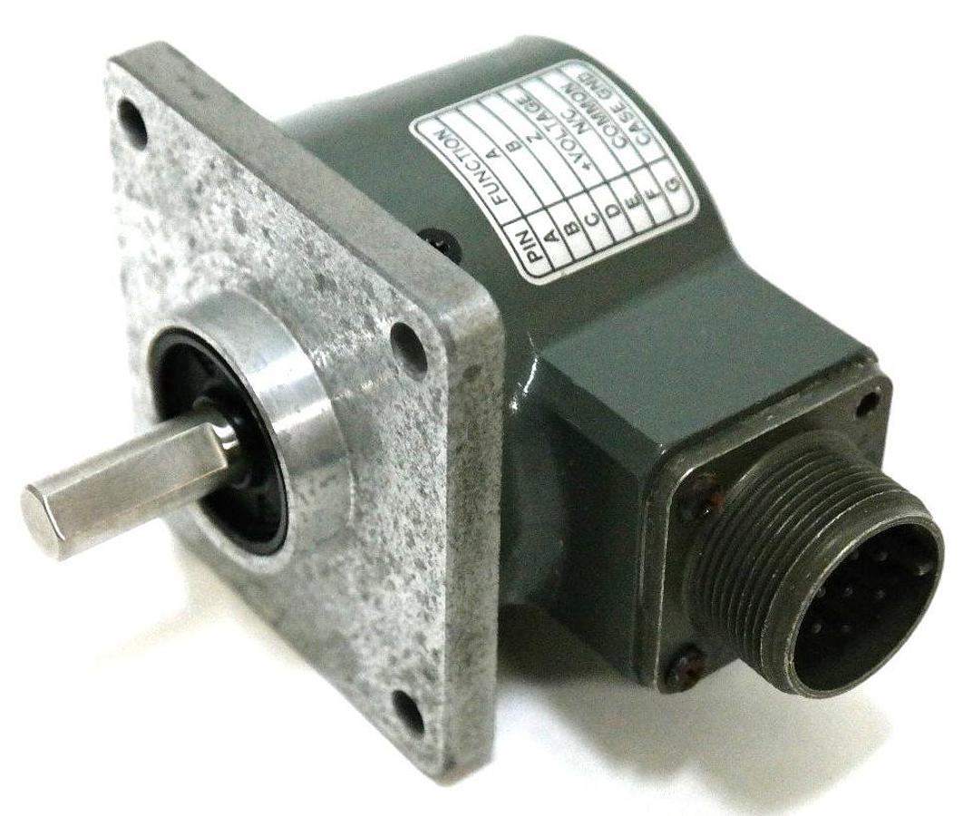 Used VIDEO JET HA6251800010136, 375065-01 REV BA ENCODER 3/8", 1800 PPR