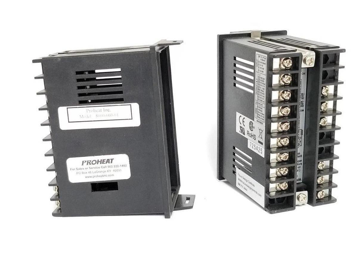 Used LOT OF 2 PROHEAT CD8100ZB TEMPERATURE CONTROLLER HOUSINGS 8000-660-01