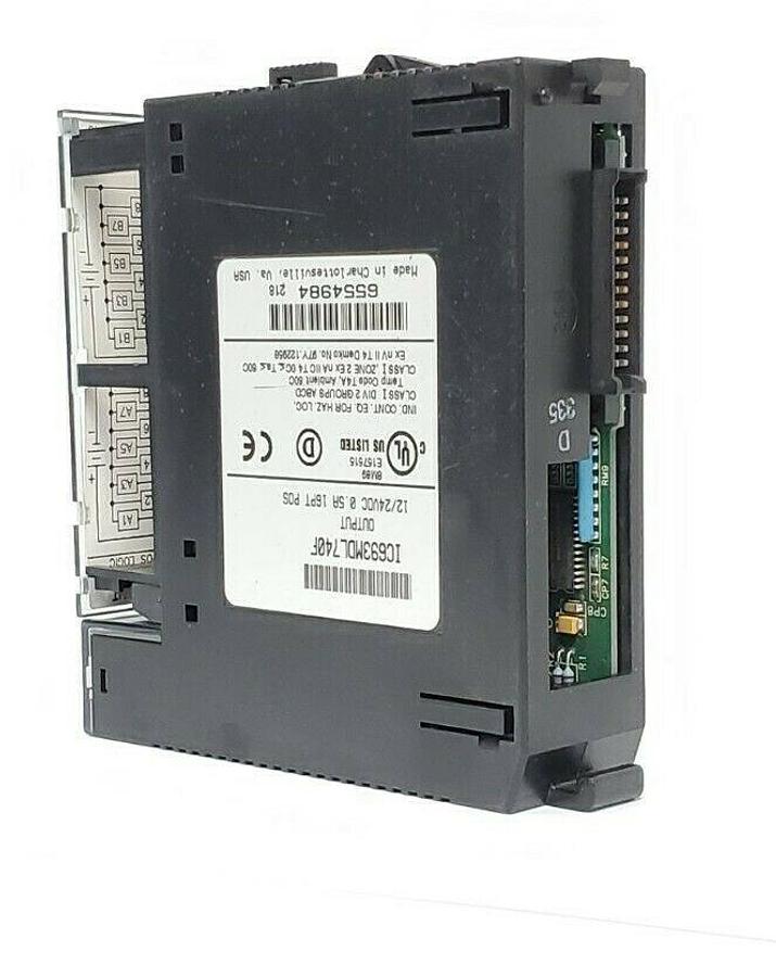 Used GE FANUC IC693MDL740F OUTPUT MODULE 12/24VDC 0.5A 16PT POS