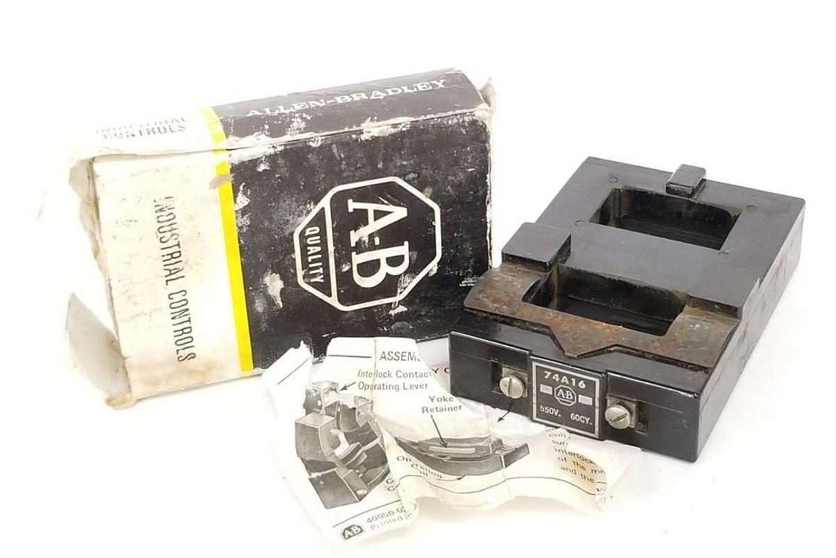 Used ALLEN BRADLEY 74A16 CONTACTOR COIL 550V-60CY.