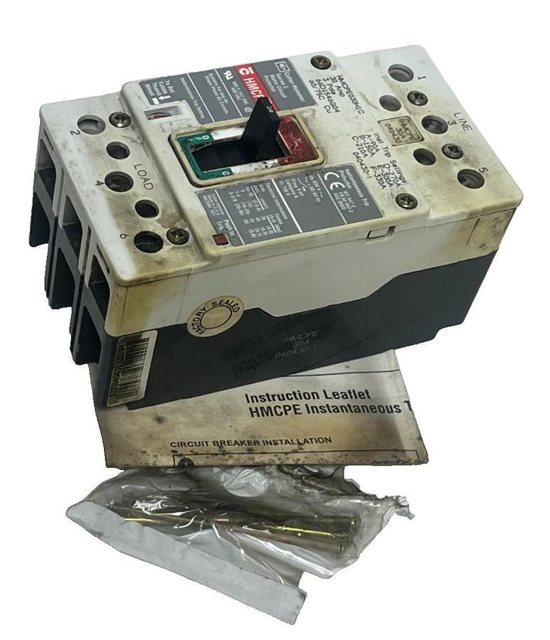 Eaton HMCPE030H1C Motor Circuit Protector 30A 600V 3P Series G G-Frame Surplus