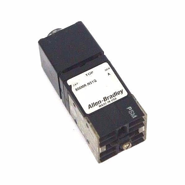 Used ALLEN BRADLEY 800MR-N31Q OPERATOR FOR SELECTOR SWITCH SER. A W/ 800M-XA CONTACT