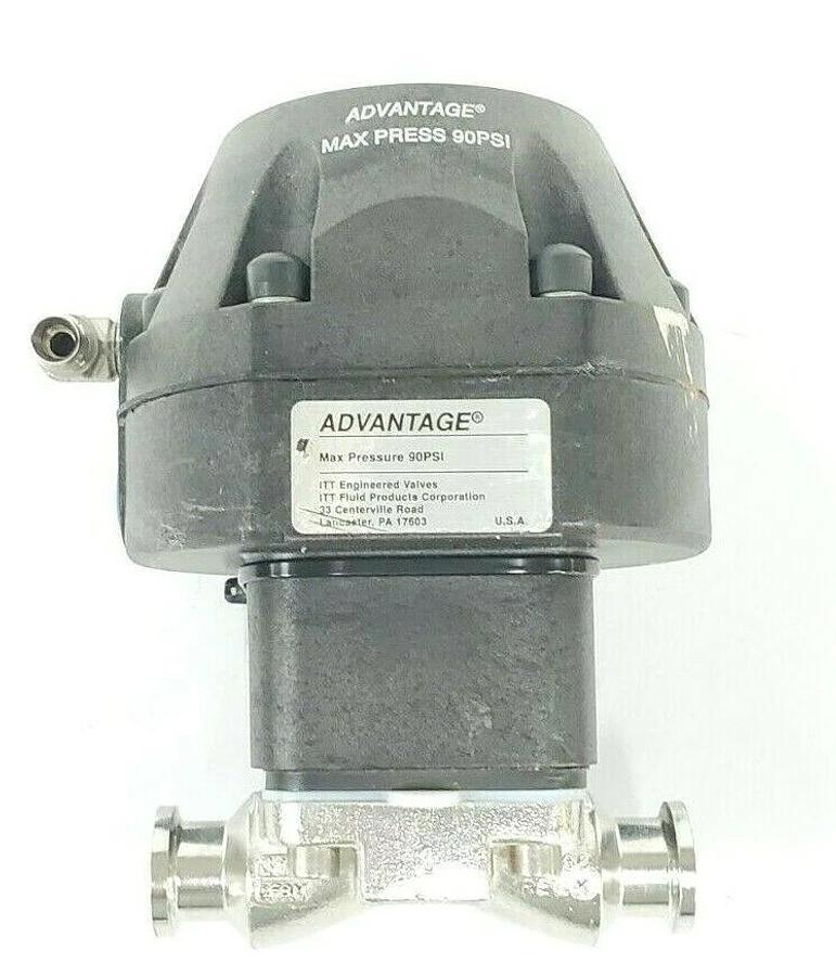 Used ITT .75-N-PN-36-A108 ADVANTAGE ACTUATOR 3/4" 90PSI W/ 1786 3/8" DIAPHRAGM VALVE