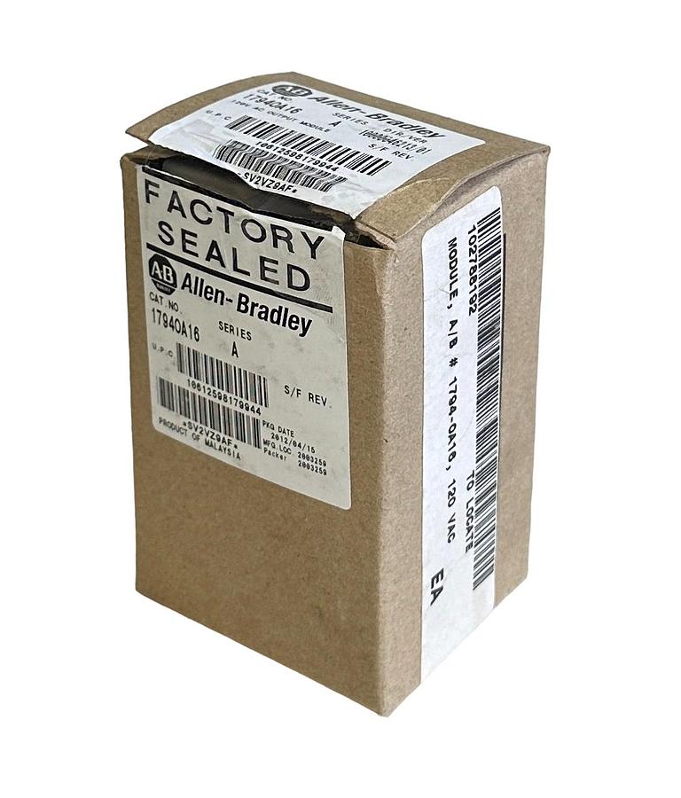 Used NEW ALLEN BRADLEY 1794-OA16 /A Flex I/O 16-PT 120V AC OUTPUT MODULE 1794OA16