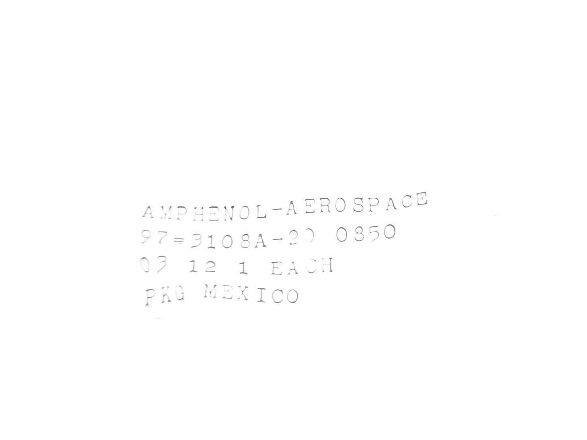 NEW AMPHENOL-SEROSPACE 97-3108A-20 CIRCULAR PLUG 973108A20