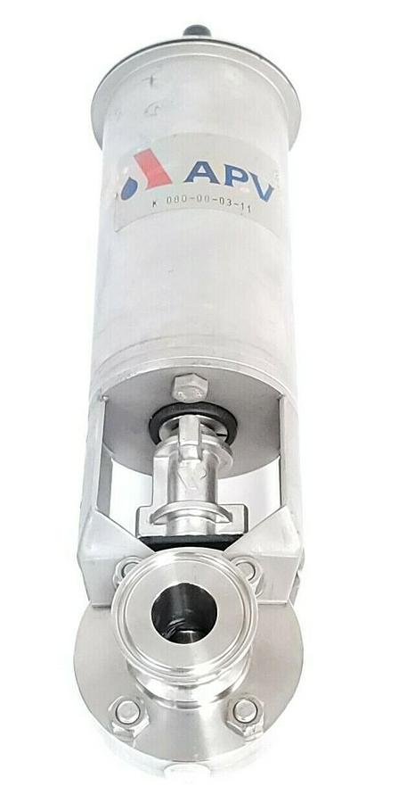 Used NEW APV K-080-00-03-11 PNEUMATIC ACTUATOR BUTTERFLY VALVE DN1T PN10 1.4404