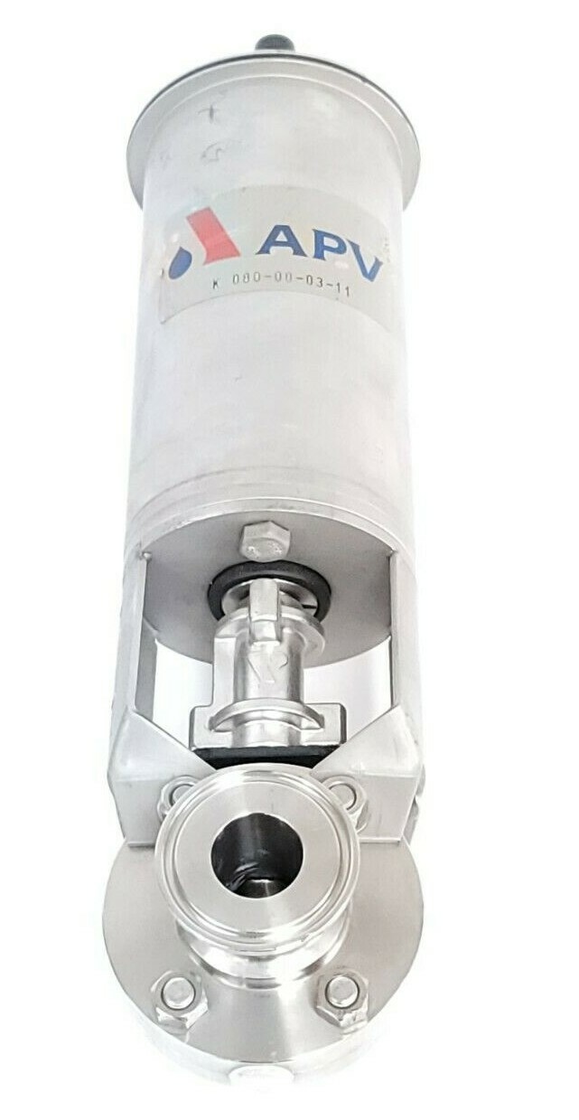 Used NEW APV K-080-00-03-11 PNEUMATIC ACTUATOR BUTTERFLY VALVE DN1T PN10 1.4404