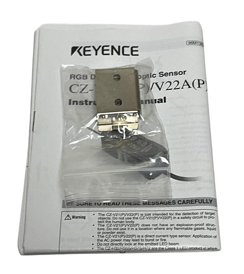 KEYENCE CZ-V21A / CZV21A FIBER OPTIC AMPLIFIER UNIT SENSOR 24VDC NPN OUTPUT NSMP