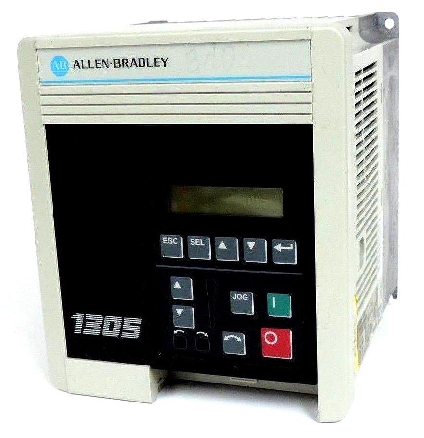 Used ALLEN BRADLEY 1305-BA04A DRIVE 380-460V SER. C W/ 1201-HA2 PROGRAMMING TERMINAL
