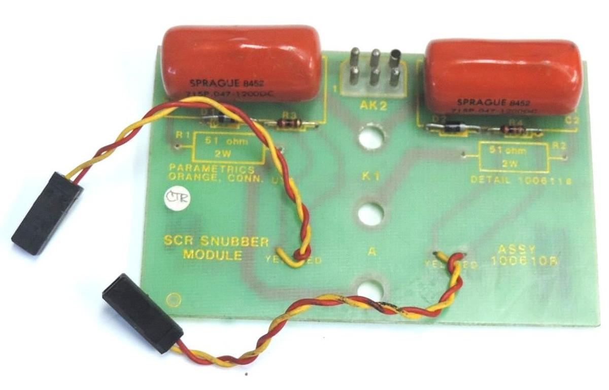 Used PARAMETRICS ASSY 100610B SCR SNUBBER MODULE 100612A