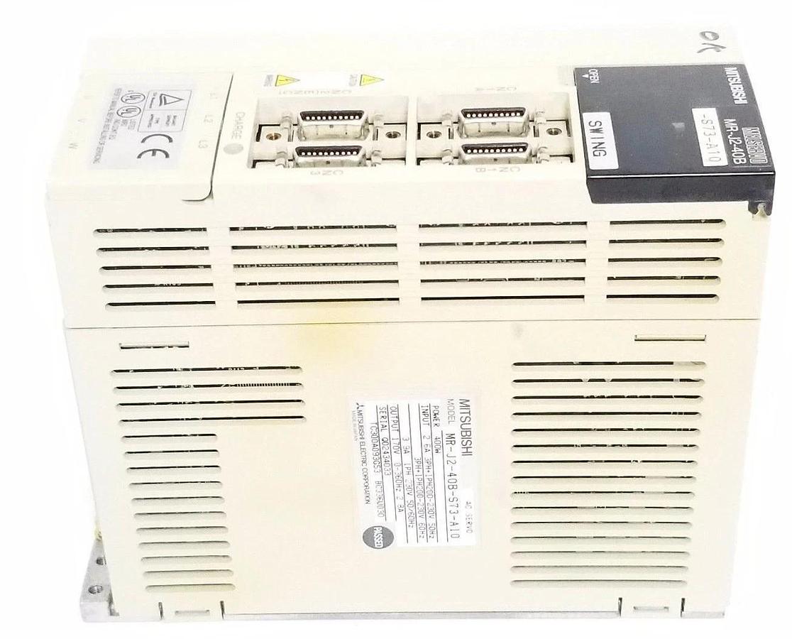 Used MITSUBISHI MR-J2-40B-S73-A10 AC SERVO DRIVE MRJ240BS73A10 (400W) *DAMAGED*