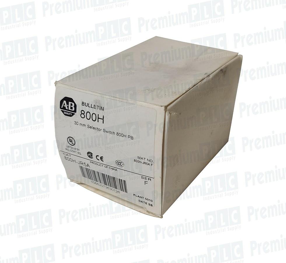 Used NEW ALLEN BRADLEY 800H-JR5A SER. F 30mm SELECTOR SWITCH 800HJR5A