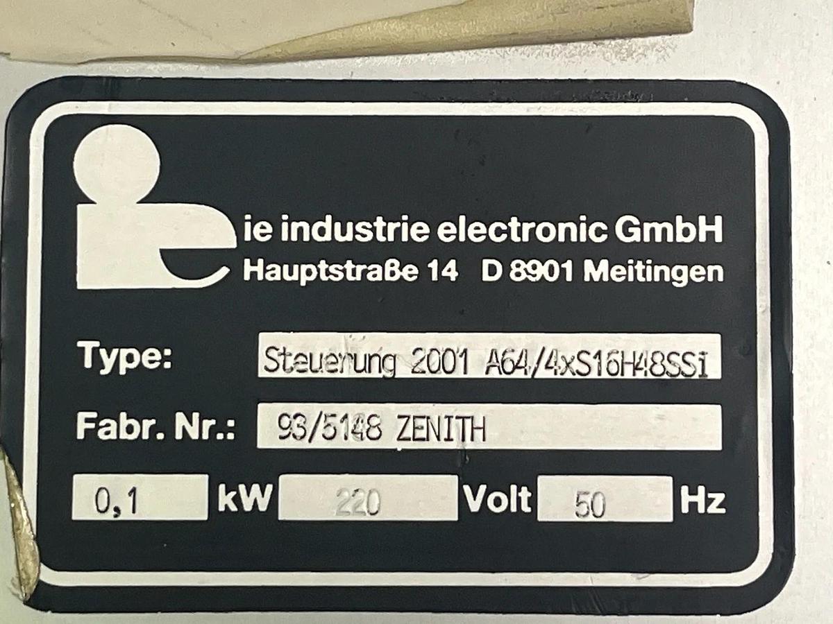 Used ie industrie electronic Steuerung 2001 A64/4xS16H48SSI PLC Control Unit Zenith
