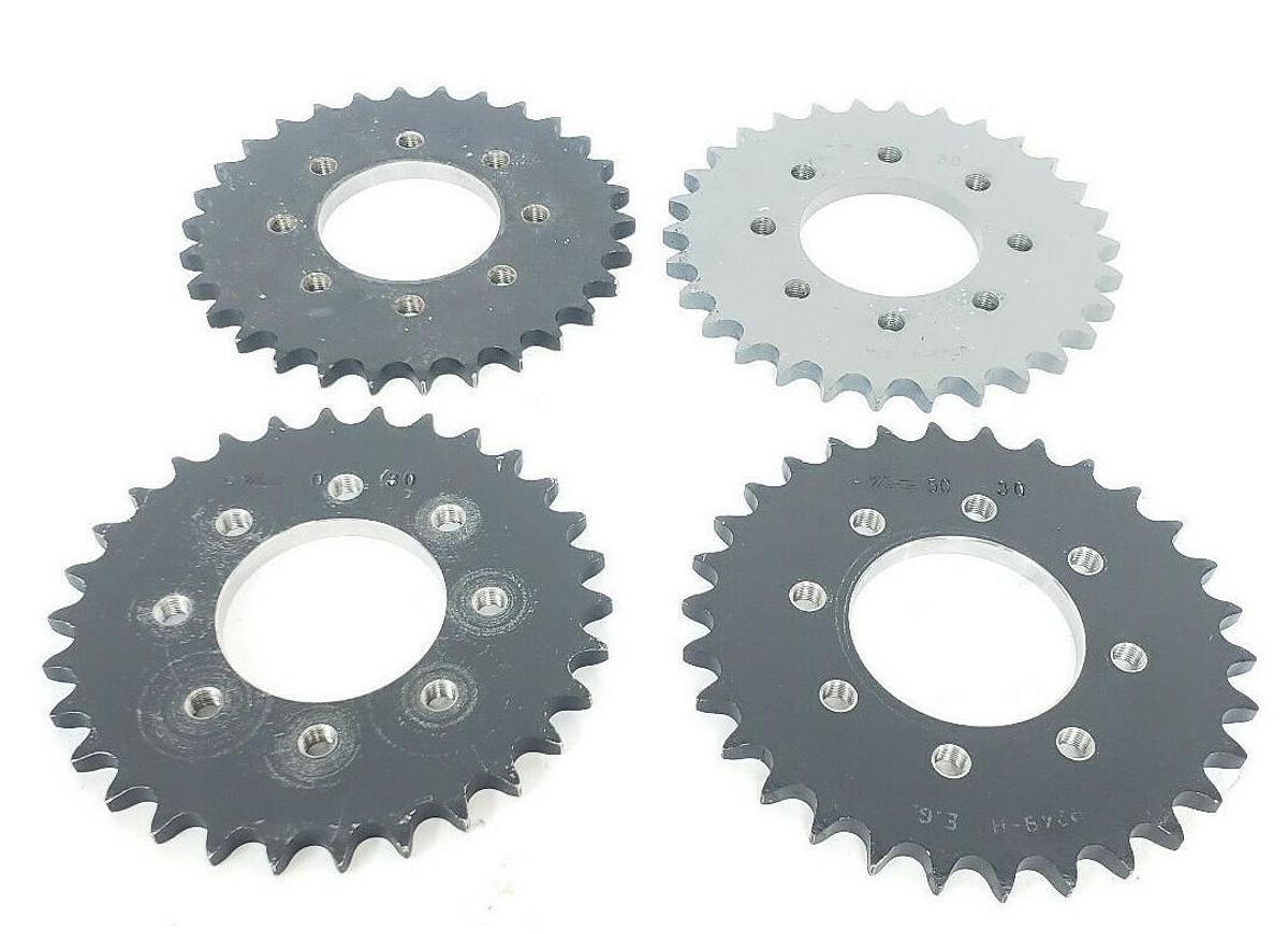 Used LOT OF 4 MARTIN 50-30 ROLLER CHAIN SPROCKETS 2-1/2" BORE, 30TEETH, E.G. # 9249-H