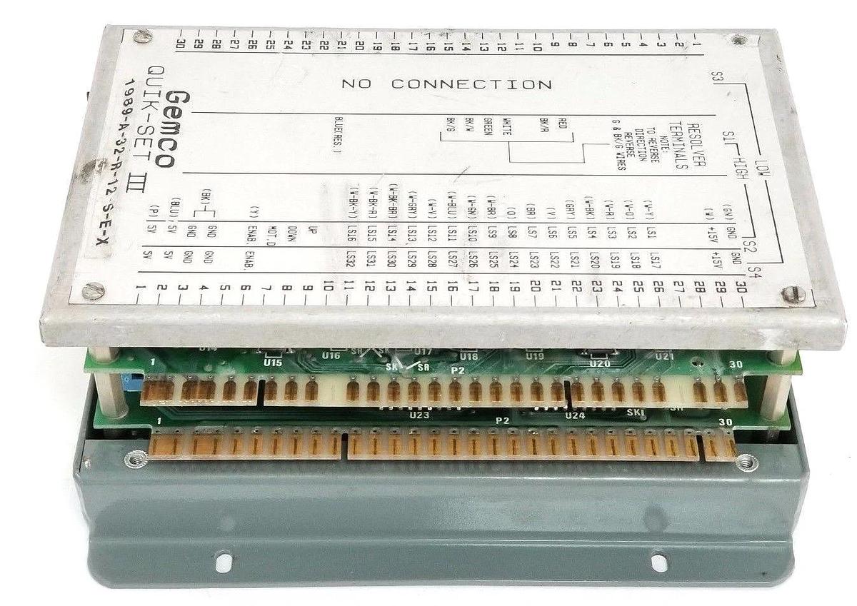 Used GEMCO QUIK-SET III 1989-A-32-R-12-S-E-X CONTROLLER 1989A32R12SEX